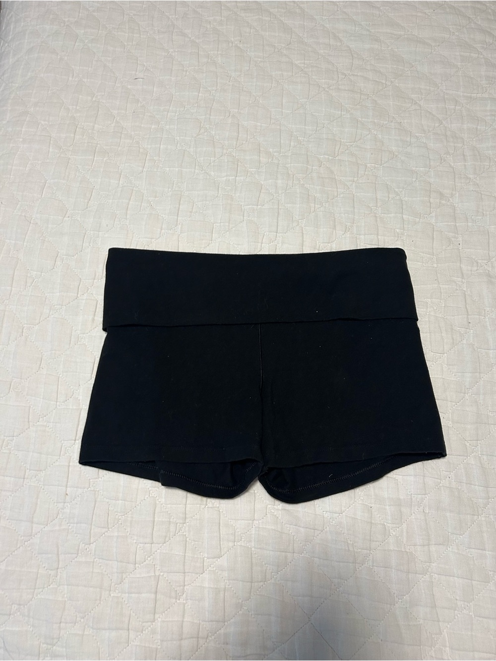 VS PINK black Fold-Over Waist women’s Shorts size L like new